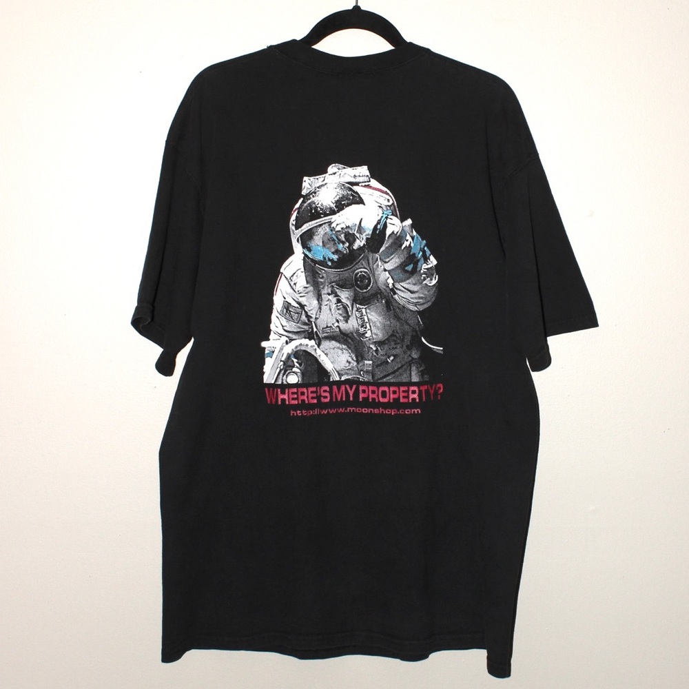 Vintage Black Heavy Cotton T-shirt made in USA